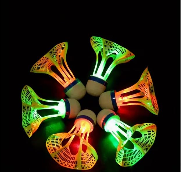 LED Light-Up 2 Glow Shuttlecocks For Night Play