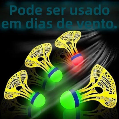 LED Light-Up 2 Glow Shuttlecocks For Night Play
