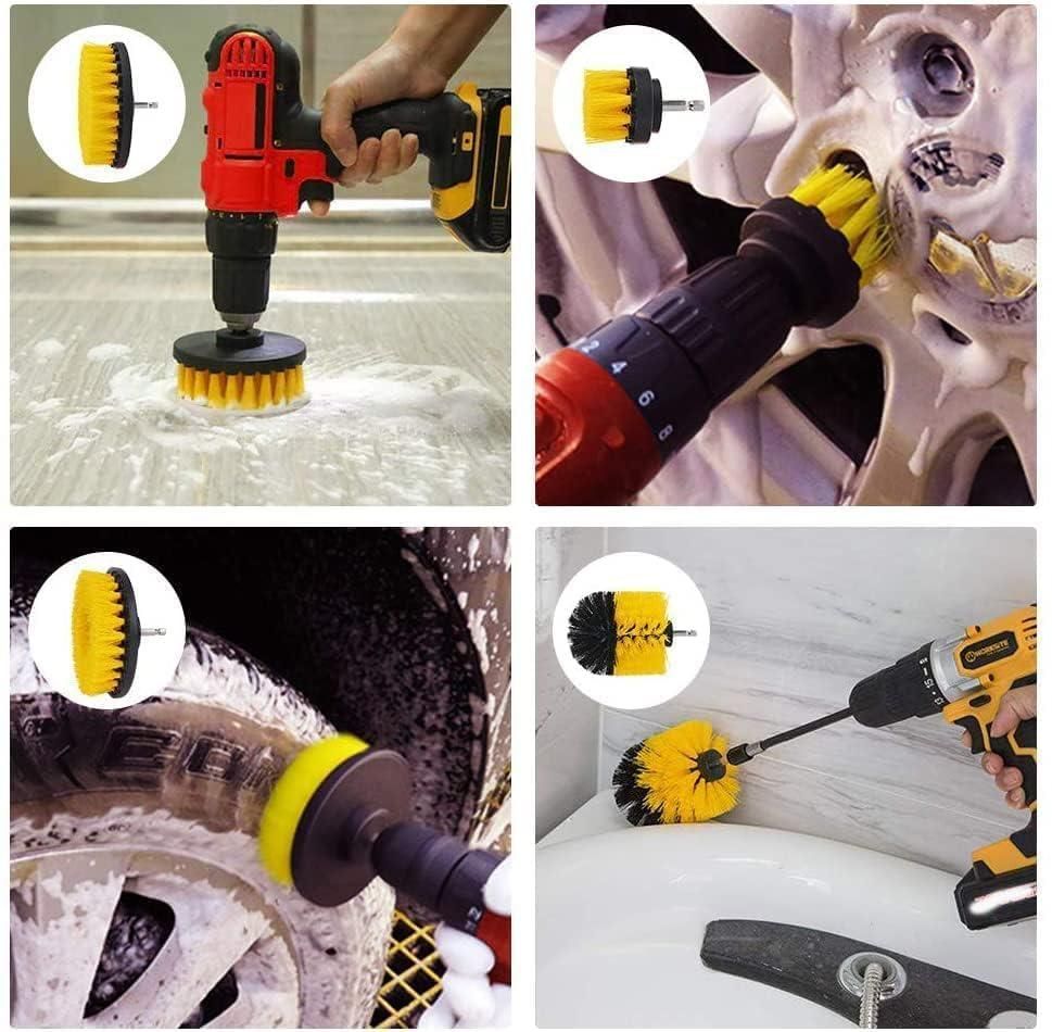 Drill Scruber Brush Cleaning Kit 4 Pcs