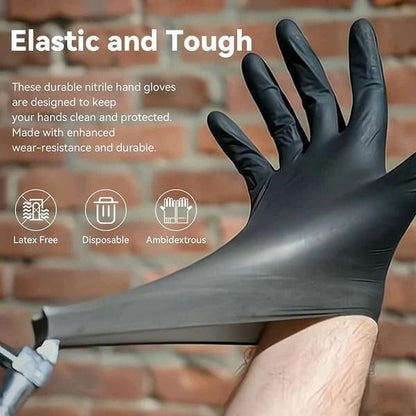 Disposable Nitrile Non- Slip Anti - Scratch Gloves (50 pairs)