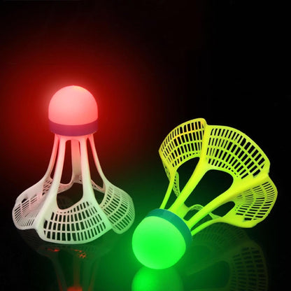 LED Light-Up 2 Glow Shuttlecocks For Night Play